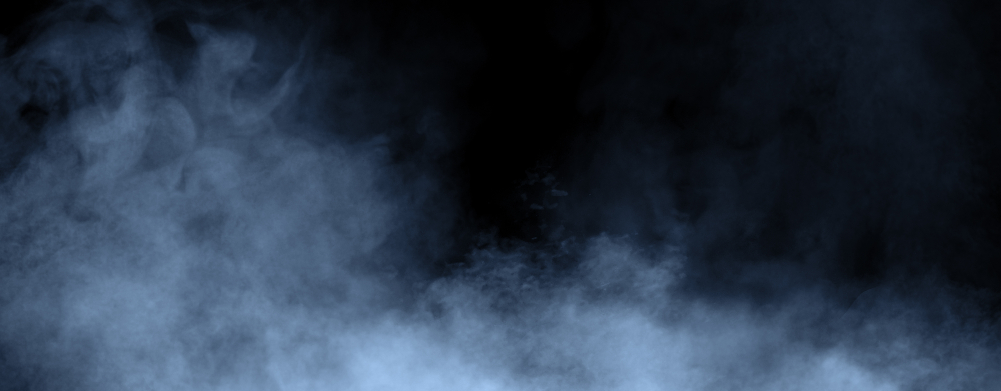 Panoramic smoke on a black backgorund