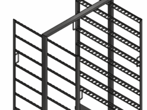 Stainless Steel AISI 304 Trolley - 8 levels